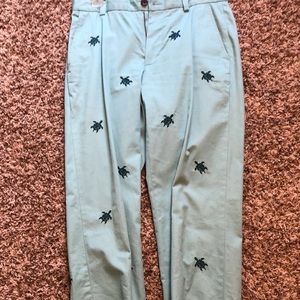 Brooks Brothers Turtle embroidered dress pants